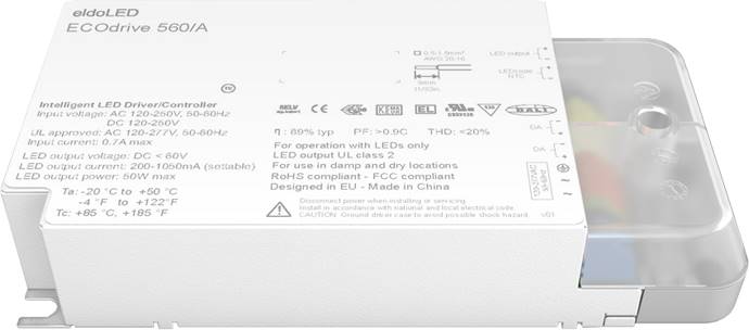eldoLED ECOdrive 560/A 50W DALI-2 LED Driver