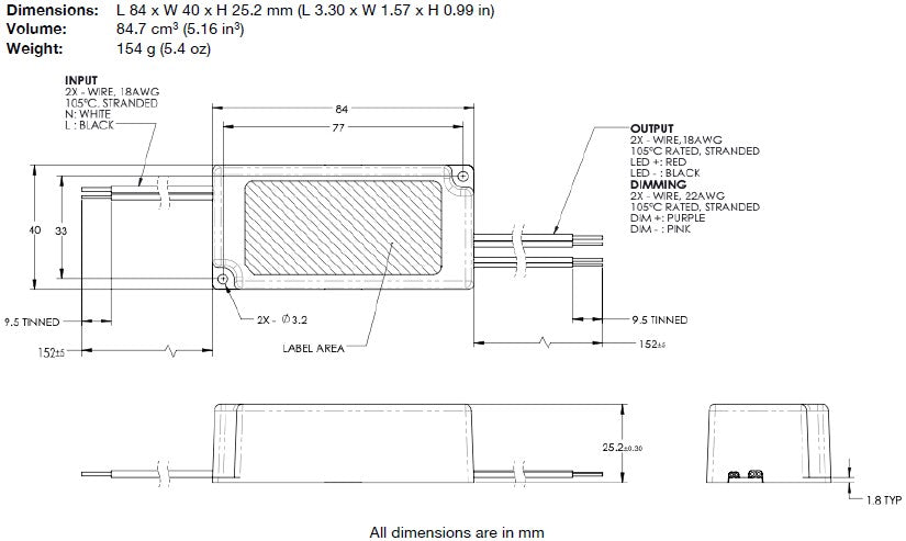 ESS030W-0700-42 Constant Current LED Driver