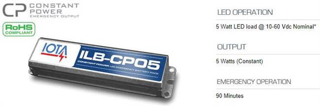 ILB CP05 A - LED Emergency Driver