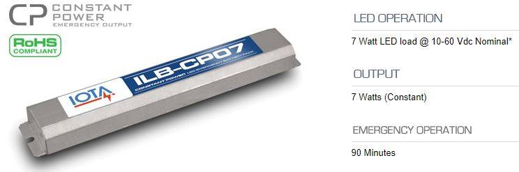 ILB CP07 RJ - LED Emergency Driver