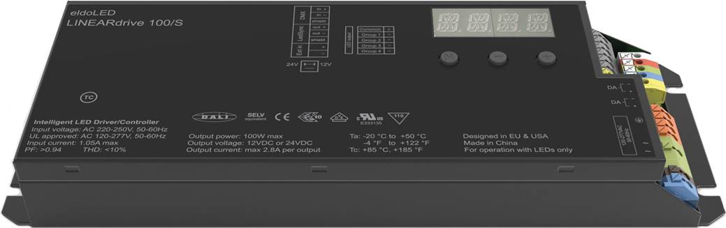 eldoled LINEARdrive 100S Constant-Voltage DMX/DALI LED Driver