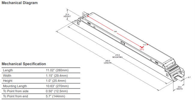 OT 50W UNV 1A4 CURRENT SELECT J30 Optotronic