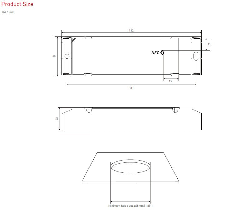 40W 300-1050mA NFC CC DALI-2 DT6/DT8 tunable white LED driver SE-40-300-1050-W2D