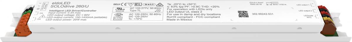 eldoLED SOLOdrive 260/U Constant Current LED Driver