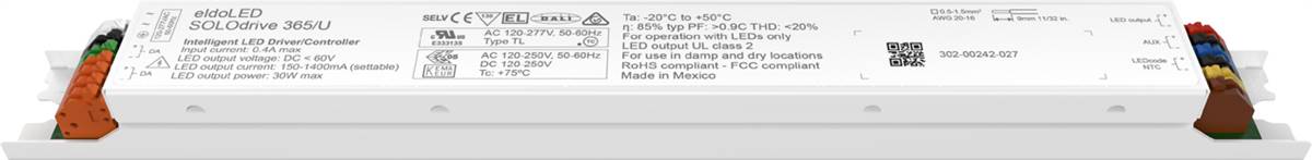 eldoLED SOLOdrive 365/U DALI-2 Constant-Current LED Driver