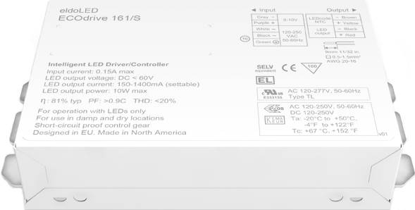 eldoLED ECOdrive 161/S 0-10V Dimming Constant Current LED Driver