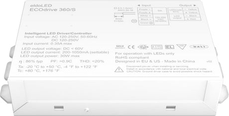 eldoLED ECOdrive 360/S 30W DALI-2 LED Driver