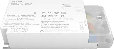 eldoLED ECOdrive 561/A Constant Current LED Driver, 50W, 0-10V