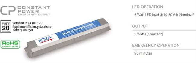 ILB CP05 HE B - High-Efficiency LED Emergency Driver