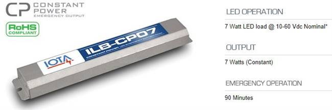 イルボ(ilbo) ILB CP07 A - IOTA Engineering Emergency LED Driver – LED Lighting
