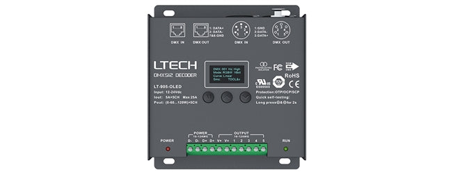 LT-905-OLED 5CH CV DMX/RDM Decoder