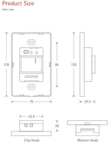 UB4 DMX RGBW Wall Dimmer
