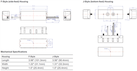 OT 12W UNV 0A3 DUALDIM DIM-1 F-HOUSING J25 Optotronic
