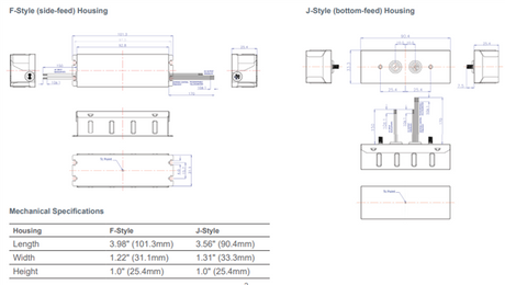 OT 20W UNV 0A5 DUALDIM DIM-1 F-HOUSING J25