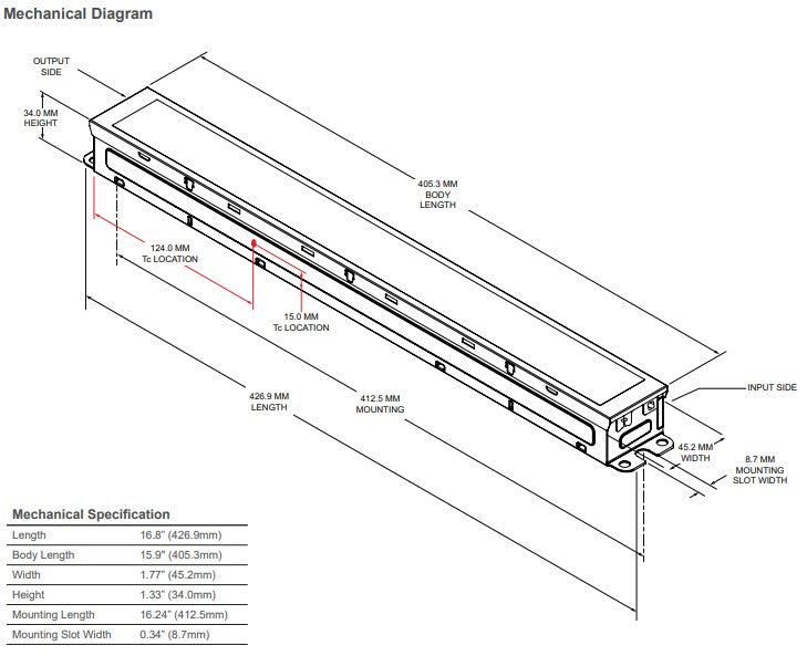 OTI 190W 277-480 2750C 2DIM P6 DIM1