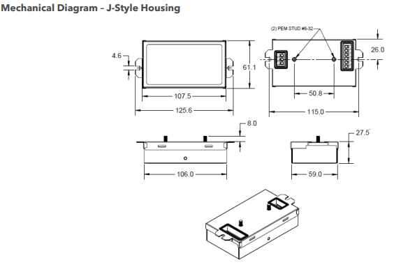 OTI 40W UNV 1A4 1DIM AUX DIM-1 J-HOUSING J20