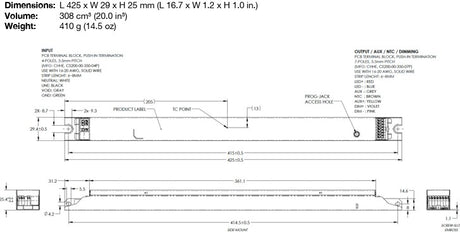 PKB85W-2300-55-TN 85 Watt Constant Current LED Driver
