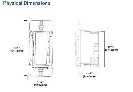 Casambi Enabled Wall Dimmer