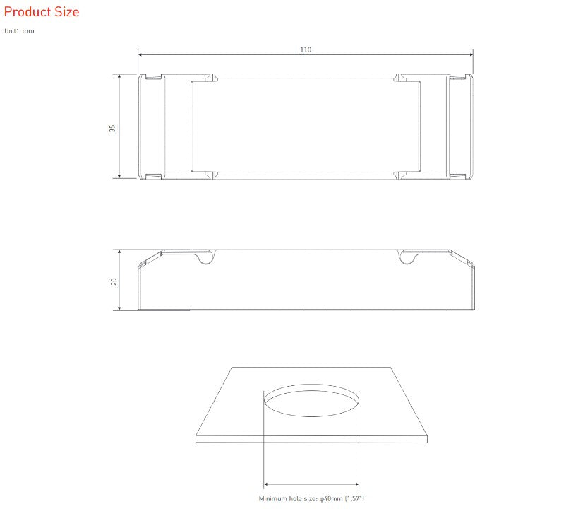12W 100-500mA NFC CC DALI-2 DT6/DT8 tunable white LED driver SE-12-100-500-W2D