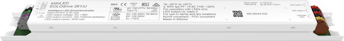 eldoLED SOLOdrive 261/U Constant Current LED Driver