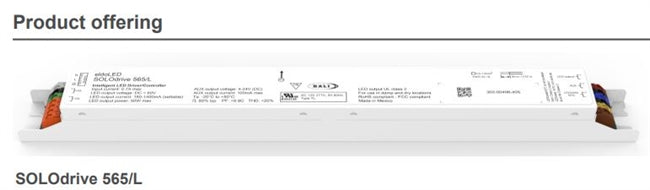 eldoLED SOLOdrive 565/L DALI-2 Constant-Current LED Driver