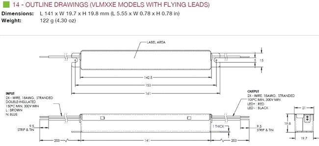 VLM60W-24 Constant Voltage LED Driver