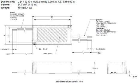 VSS020W-24 Constant Voltage LED Driver